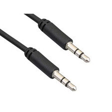 25 Ft. 3.5 Mm Stereo Male to Male Audio Cable Slim Type Free Shipping New
