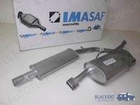 Imasaf Auspuffset Ab Kat für Peugeot 206 SW 2.0 16V Euro2 103KW | Msd+Esd