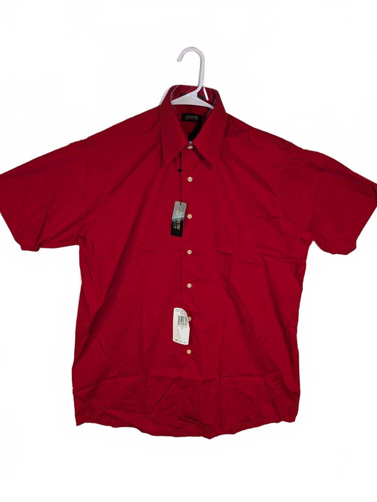 Arrow Wrinkle Free Poplin Solid Button Down Shirt… - image 1