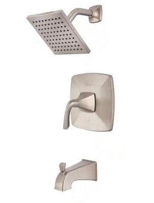 PFISTER  BRUSHED NICKEL BRONSON  LG89-8BSK T&S TRIM WITH OX8-310A IN WALL VALVE