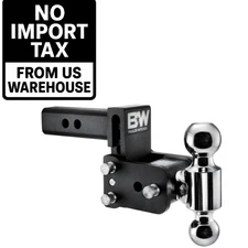 B&W Trailer Hitches Tow & Stow Adjustable Trailer Hitch Ball Mount - TS10033B