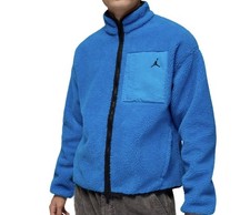  130...Jordan Flight Mountainside size XXL Therma-fit Sherpa Jacket Blue.HV0778