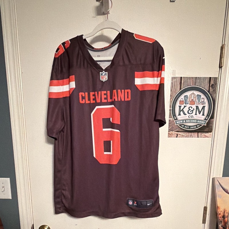 Nike Cleveland Browns Baker Mayfield #6 Men's L Dri-FIT On-Field Jersey