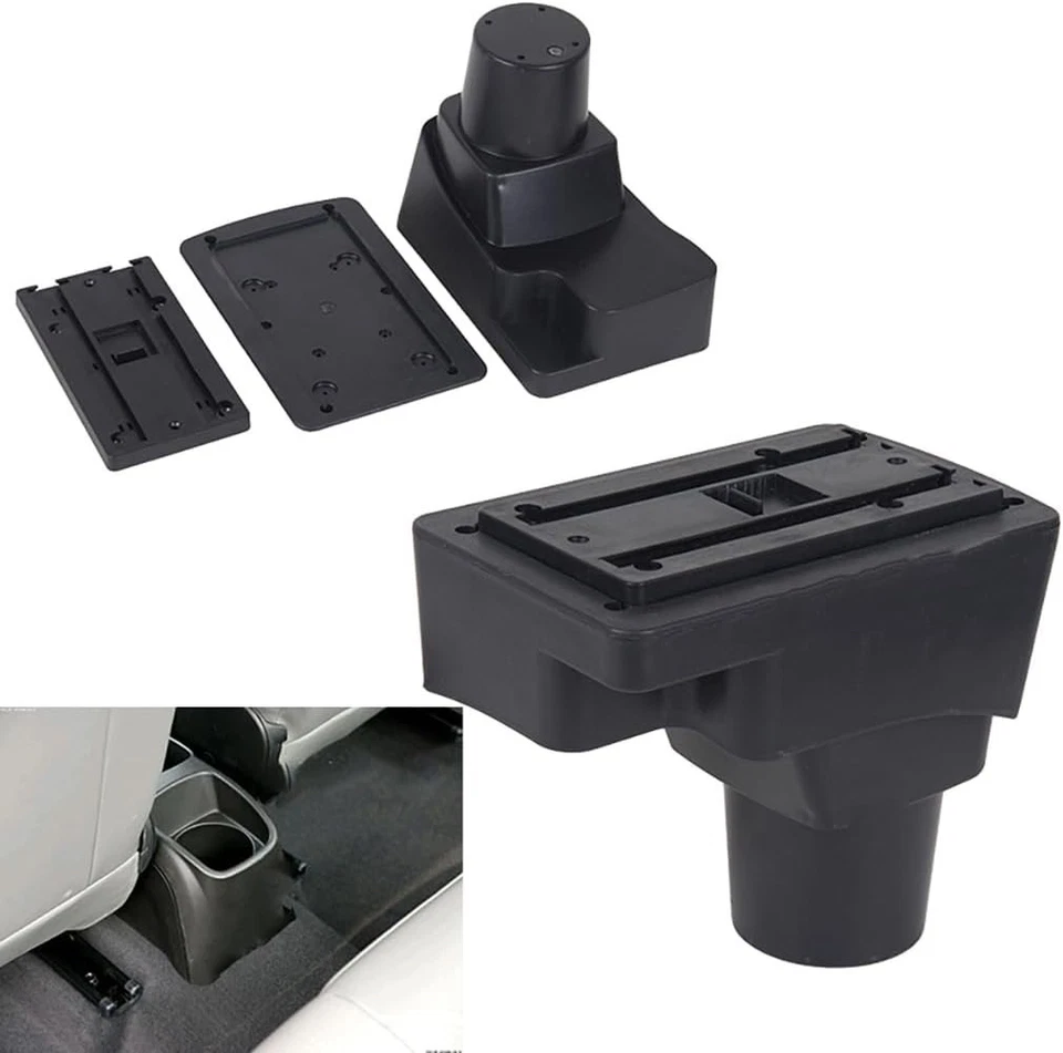 Caja de reposabrazos para Chevy Chevrolet Aveo 2012-2017 almacenamiento de doble capa con puertos USB Foto 2 de 4