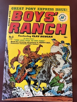 Boys  Ranch 3 1951 Harvey Comics 3.5 VG JACK KIRBY JOE SIMON GOLDEN AGE COVER