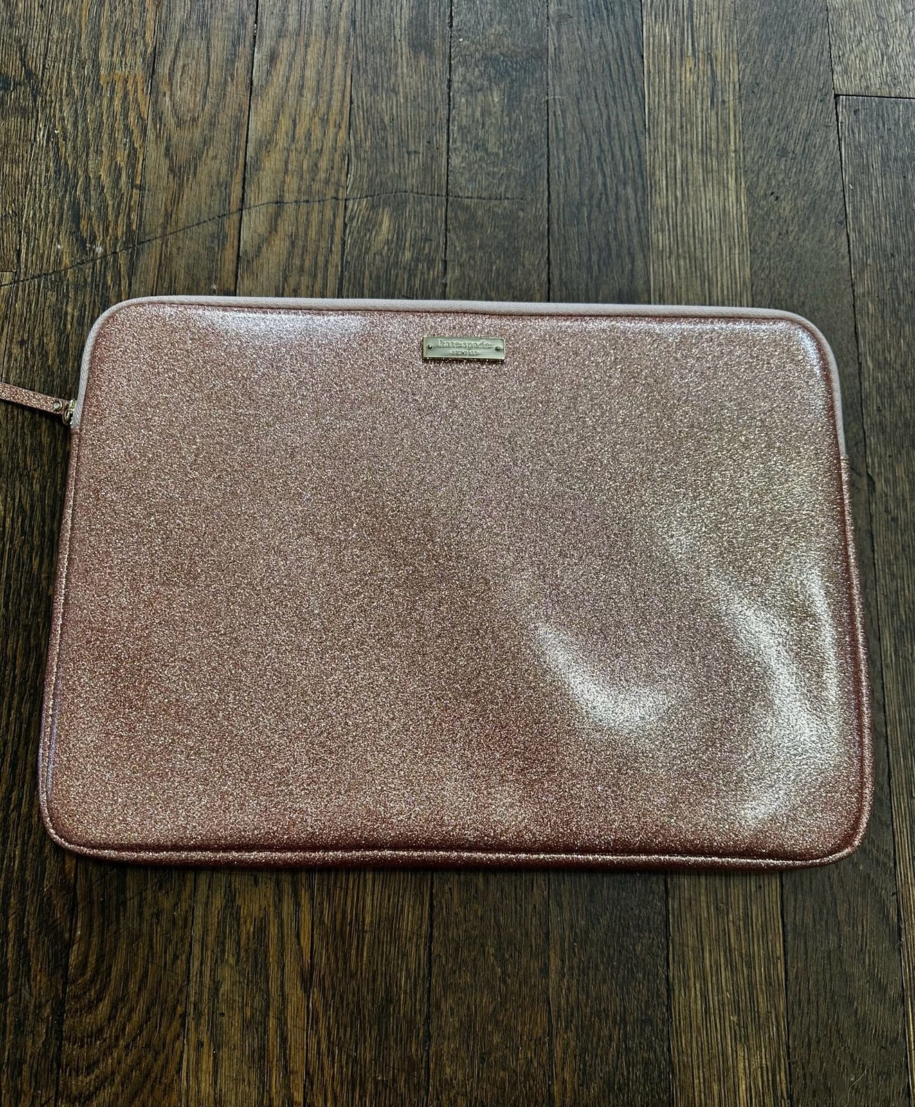 Kate Spade Rose Gold Glitter 13-inch Laptop Sleeve Case