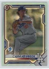 2021 Bowman Draft 1st Edition Sky Blue Foil Peter Heubeck #BD-146 1fa0