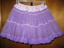 Vintage Girls Sq Dance Costume Petticoat Prairie Underskirt Lavender Purple Sz M