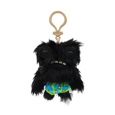 Fuggler Soft Plush Keychain Black Wide-Eyed Monster Weirdo Funny Doll 4.3 inch