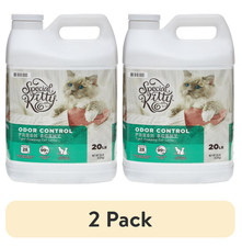 2 pack Special Kitty Clumping Clay Cat Litter, Fresh Scent, 20 lbs Jug,1 Count