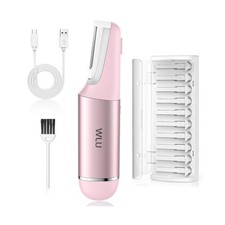 WLU Dermaplane Razor for Women Face with 10 Replaceable Blades, Dermaplaning ...