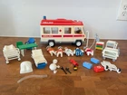 Vintage 1985 Playmobil 3456 Ambulance Set Figures Hospital Medical Nurse Doctor