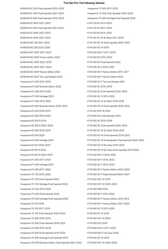 Tusk Impact Motorcycle Hub - Front White For Husqvarna TC 125 2015-2022 - Изображение 3 из 4