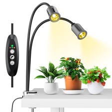 Grow Light for Indoor Plants, Full Spectrum 7500K Plant Lamp with Auto Timer ...