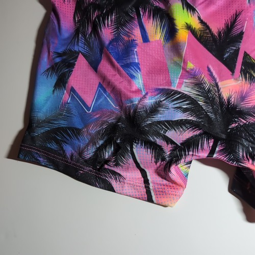 PSD Girls Size Small " Boys Shorts" Palm Trees Pink Miami Theme - Picture 6 of 11