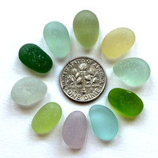 Surf Tumbled Sea Glass Jewelry Quality 10 Unique Colors Naturally Recycled