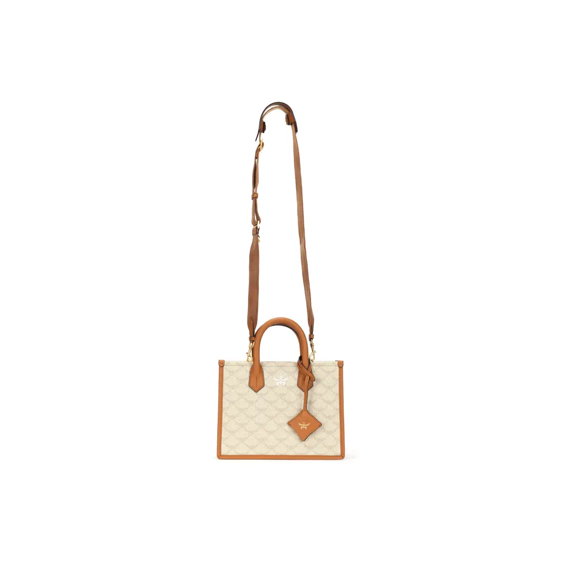 MCM Himmel Tote shopping bag shoulder crossbody bag small women's 8x5.5x10.2 in