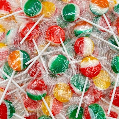 Fruit Lollipops | 2 Pound Box - Approx. 80 Count | Assorted Flavors Hard Candy |