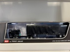 NEW 1/64 DCP 60-0525 BLACK PETERBILT 379 W/ MATCHING BLACK CURTAIN SIDE NIB