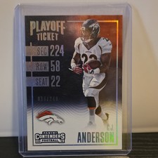 Panini Contenders Season Ticket C.J. Anderson Playoff Ticket 2016 #65 /249