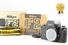 S/N 778xxxx Top MINT Box Nikon F2 Photomic A Black SLR Camera Body From Japan