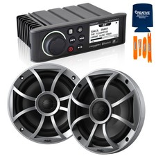 Fusion MS-RA70NSX Marine Stereo with Wet Sounds RECON 6-S Speakers