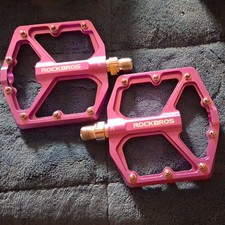ROCKBROS MTB Bike Pedals 9/16'' 3 Sealed Bearings Non-slip Flat/Platform Pedals