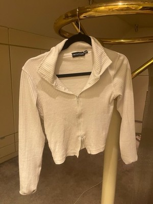 Crop Top Pretty Little Thing Weiß Gr. S