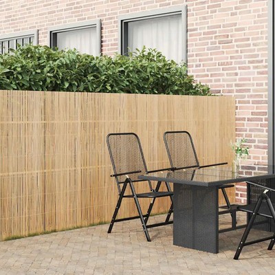 Gartenzaun Bambus Sichtschutzmatte Zaun Beetumrandung Beeteinfassung Rasenzaun
