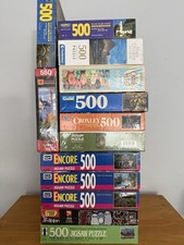Huge Lot Of Sealed 500 Piece Puzzles
