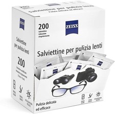 ZEISS Salviette Pulisci Occhiali da Vista Lenti Ottiche e Display Zeiss