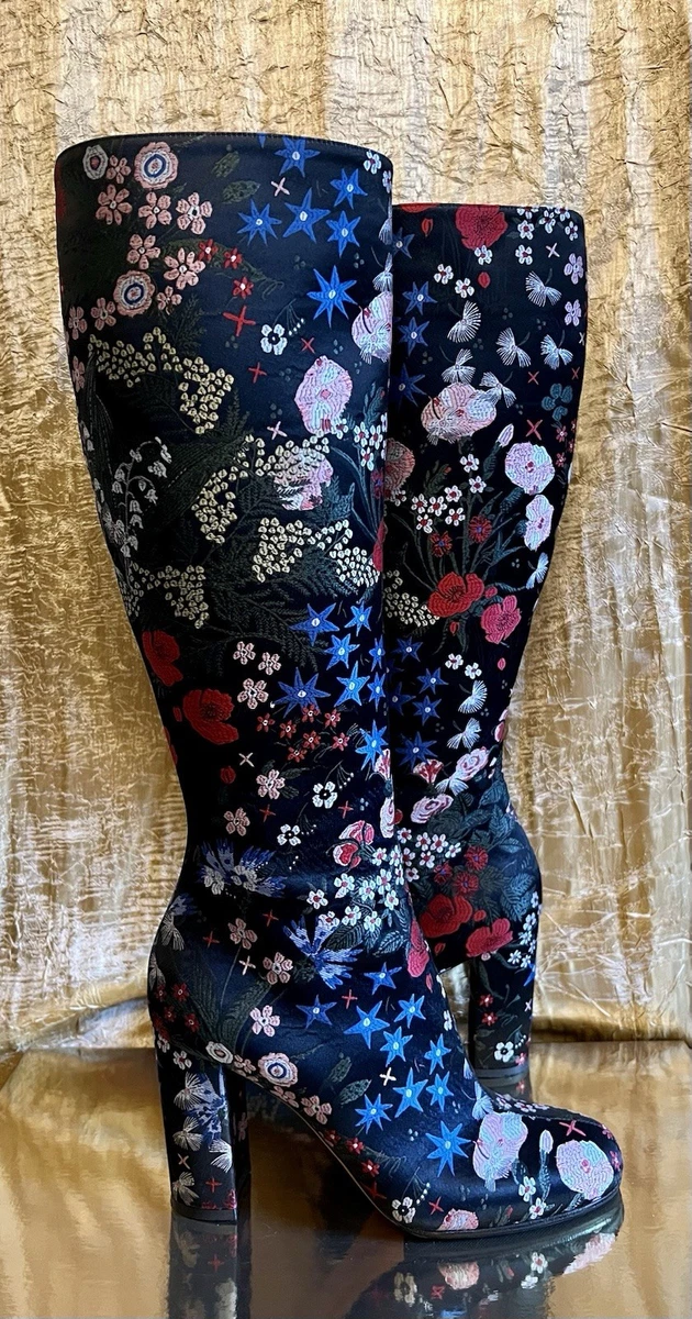 Valentino Women's Floral Knee High Boots for sale | eBay