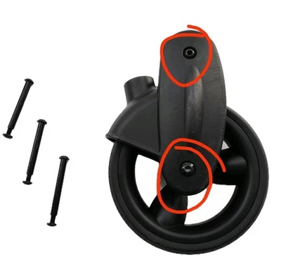 x1 iCandy Peach 1 2 3 4 5 6 Front Wheel Axle / Axel Bolt / Screw/Nut Spare Parts