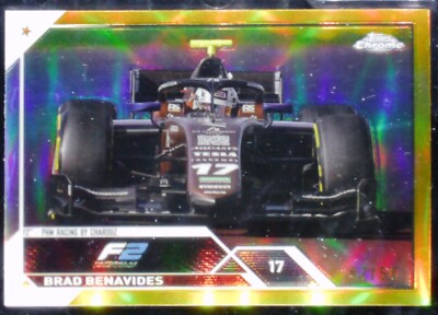 2023 Topps Chrome Formula 1 #141 F2 Brad Benavides True Gold 47/50 F1