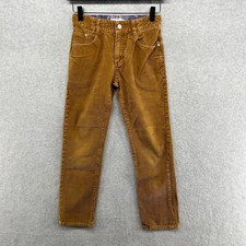 Boden Pants Kids Size 11 Brown Corduroy Flat Front 5 Pocket Adjustable Waist