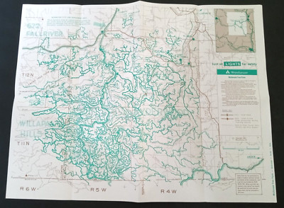 1991-92 McDonald Tree Farm Vintage Hunting Map Washington State Weyerhaeuser