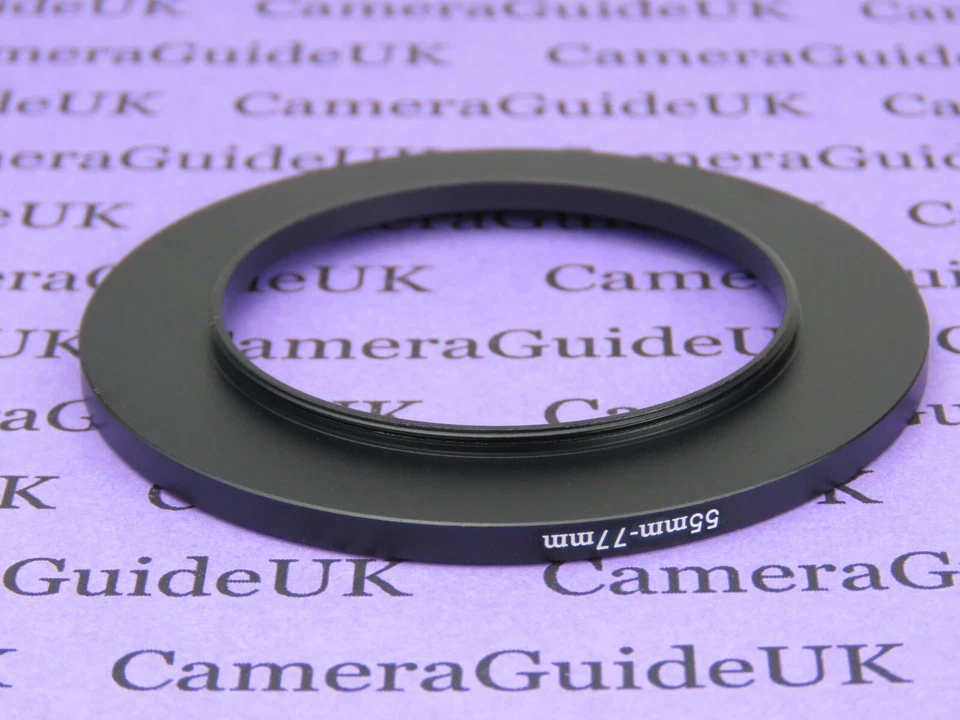 55mm to 77mm 55mm-77mm Stepping Step Up Filter Ring Adapter 55mm-77mm - Image 2 of 2