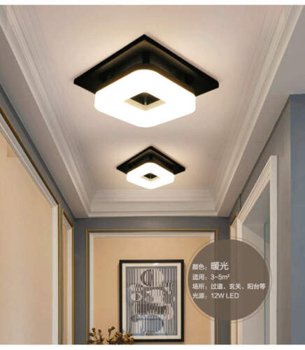 Flush Mount Ceiling Light Hallway Porch, LED Lamp Interior Lighting 12W - Picture 11 of 29