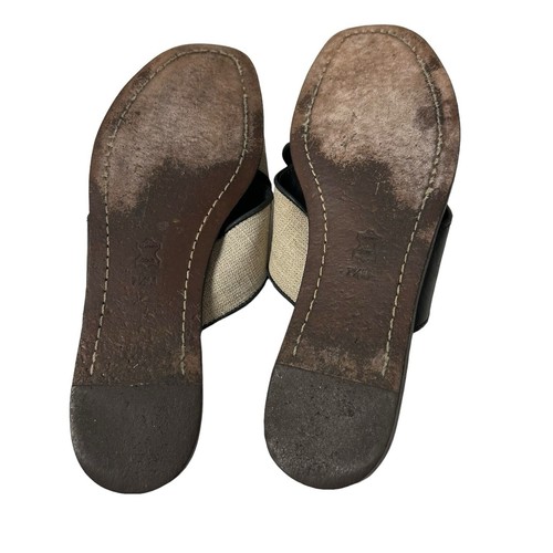 Tory Burch Culver Crisscross Flat Slides size 7.5 M - Picture 9 of 12