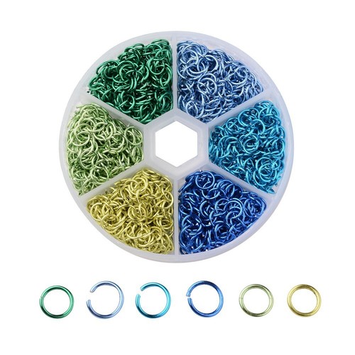1080pcs 6x0.8mm Open Jump Rings Connector Split Rings for DIY Jewelry Making - Picture 3 of 9