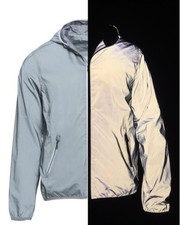 Voll reflektierende Jacke mit Kapuze - unisex - Sport Freizeit - Reflexjacke