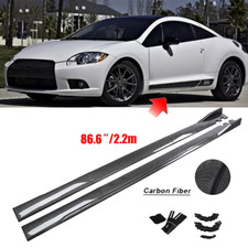 For Mitsubishi Lancer 86.6 Carbon Style Side Skirts Rocker Panel Lip