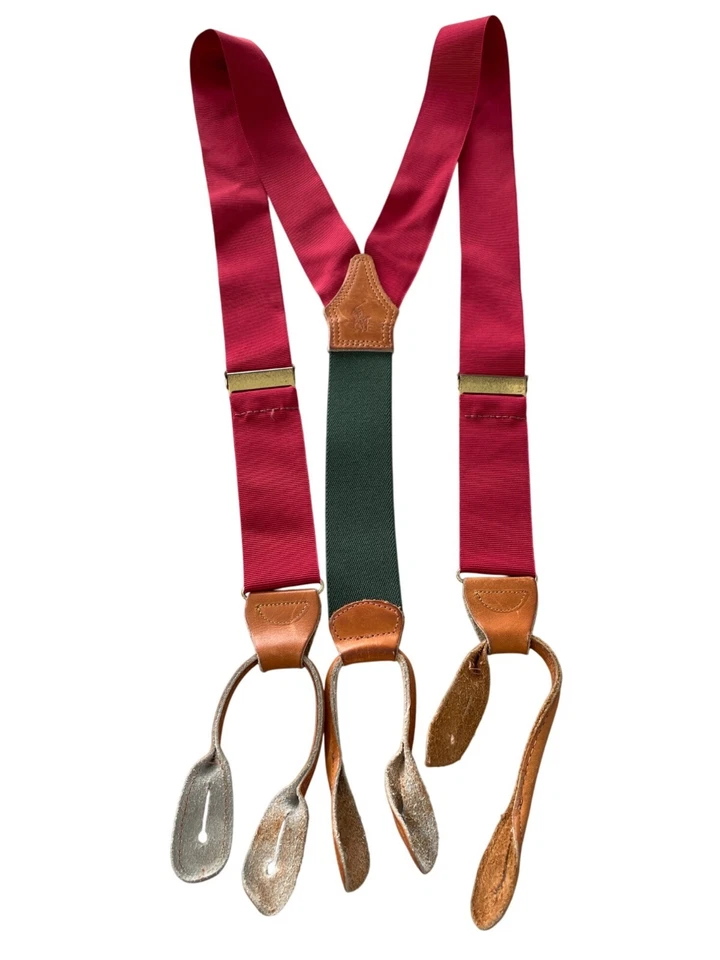 Polo de Ralph Lauren Tirantes elásticos espalda en Y talla única latón macizo rojo verde Foto 2 de 4