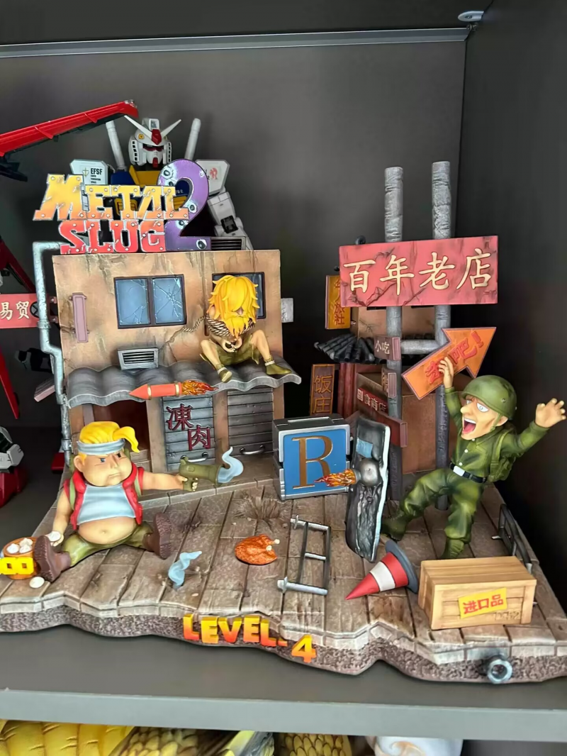 メタルスラッグ 2 Krazy Art チャイナタウン スタチュー フィギュア Krazy Art Studios Metal Slug 2 Fighting Chinatown Resin Model
