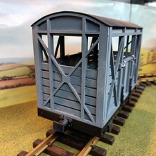 NEW  cattle wagon  G scale  Narrow gauge   suit LGB 45mm garden (grey)