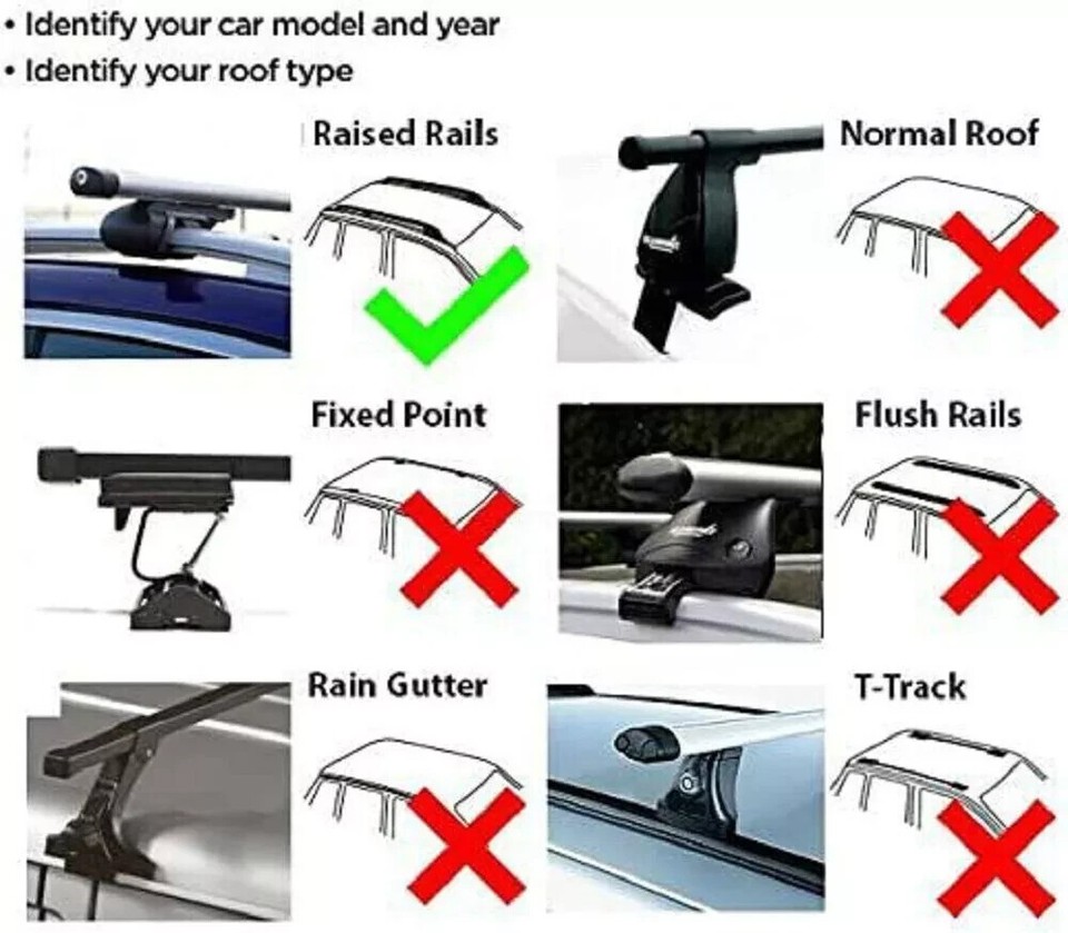 2PCS Crossbars Cross Bars Cargo Carrier Fits For Ford Ranger 20192022