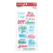 Recollections Christmas Clear Stamps, Christmas Words