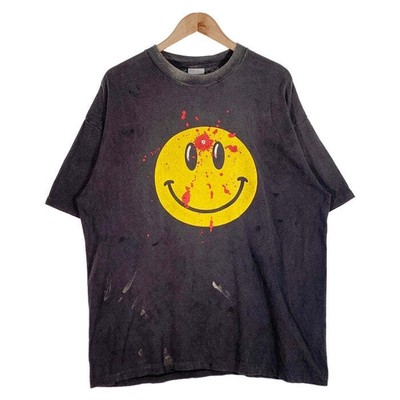 READYMADE Ready Made SS T-SHIRT SMILE BLACK PRINT RE-CO-BK-00-00 