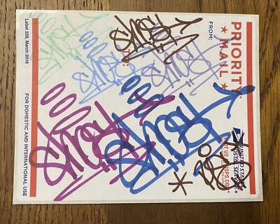Ghost RIS signierter handgezeichneter USPS Aufkleber Urban Graffiti Street Art,