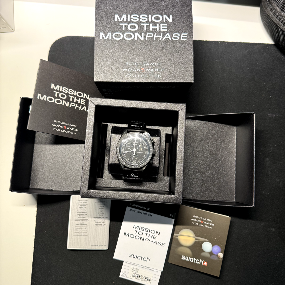 Swatch x Omega Bioceramic Moonswatch Mission To Moonphase Swatch x Omega Bioceramic Moonswatch Mission To Moonphase